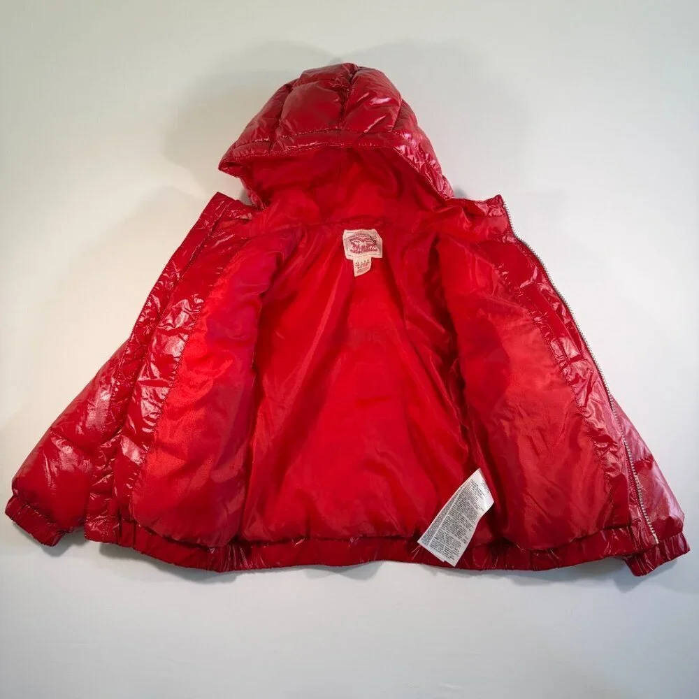 LEVIS Hooded Puffer Jacket Red Kids 6-7